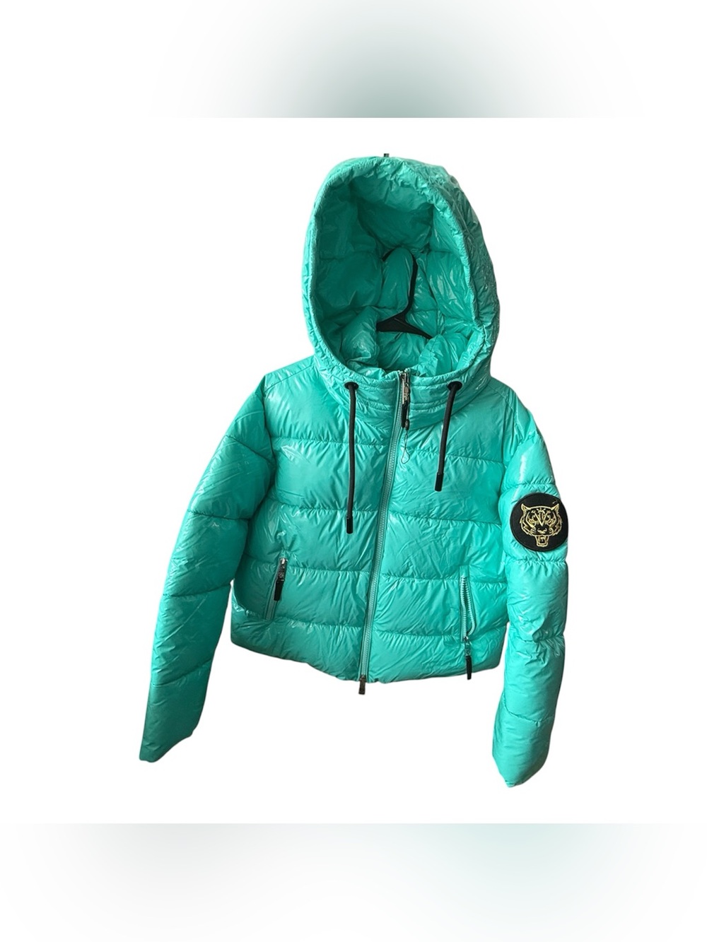 PLEIN SPORT | Phillipp Plein Teal Quilted Hooded Puffer